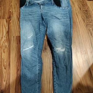 Liz Lange Side Panel Maternity Jeans L